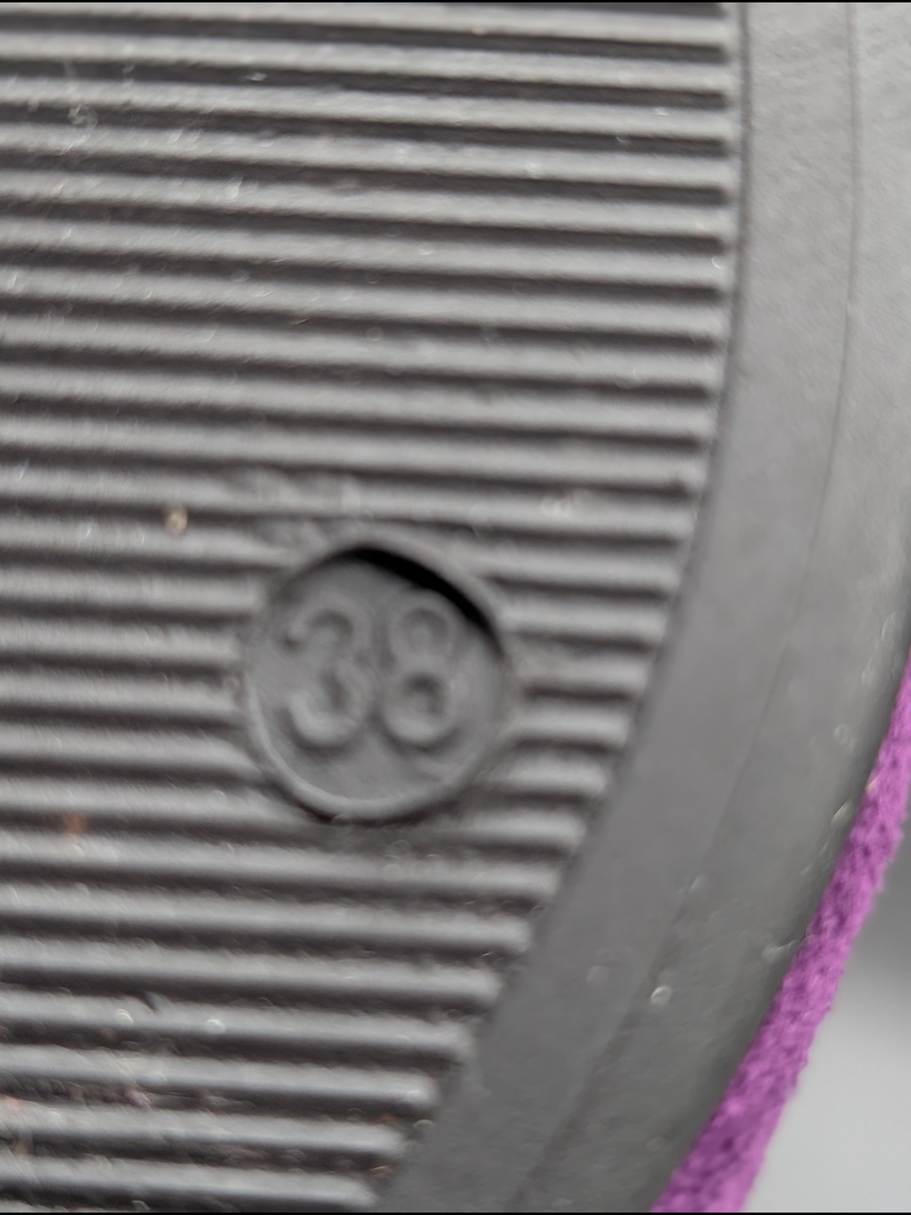 Women's Purple Suede Pointed Toe Ballet Flats - Picture 5 of 5